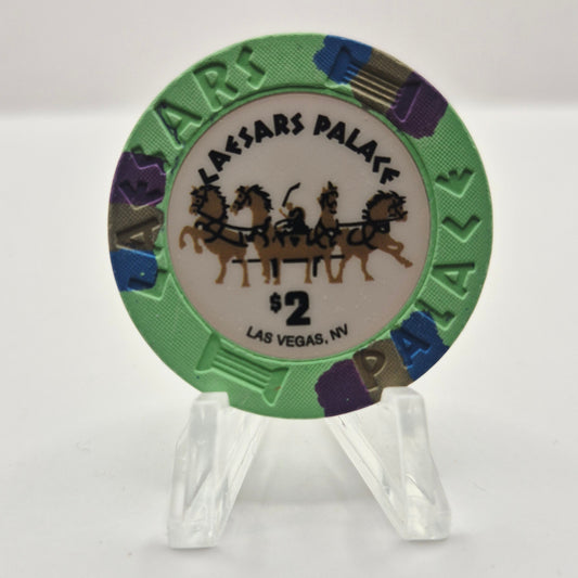 Caesars Palace Hotel Casino Las Vegas Nevada 2005 $2 Casino Chip E4959