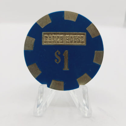 Ranch House Casino Wells Nevada 1980 $1 Casino Chip N3306