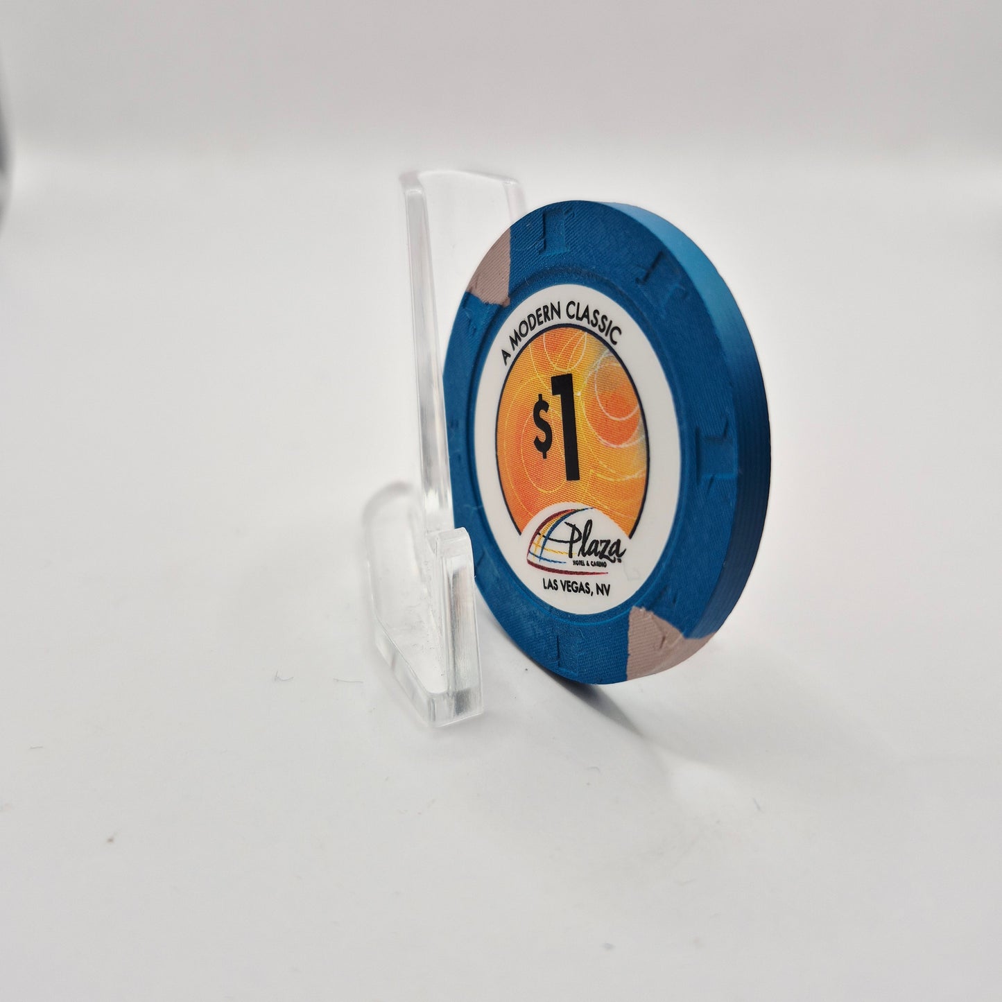 Plaza Hotel Casino Las Vegas Nevada 2012 $1 Casino Chip D0411