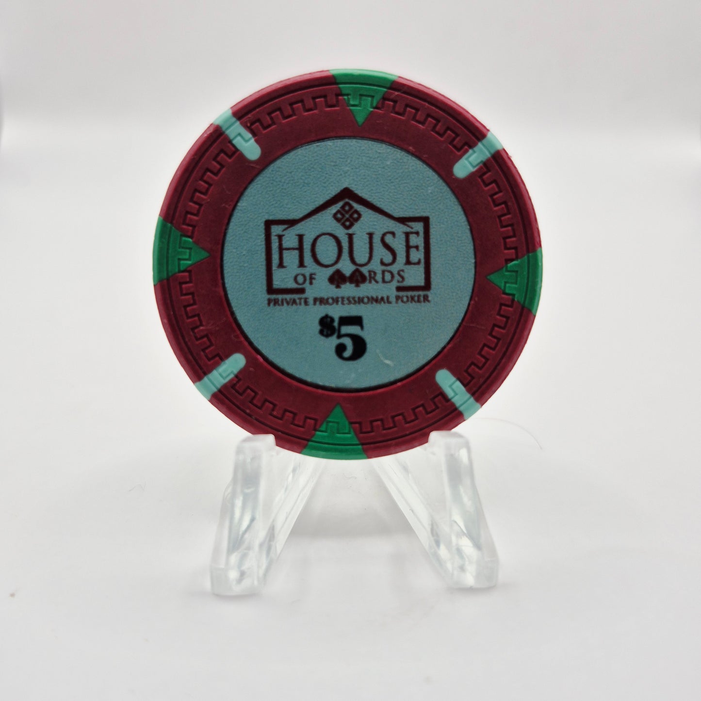 House of Cards Poker Club Beaumont Texas $5 Casino Chip