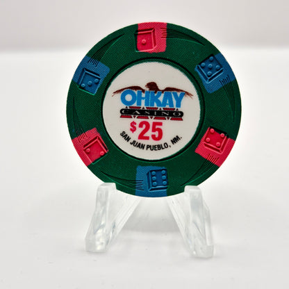 Ohkay Casino Resort San Juan Pueblo New Mexico $25 Casino Chip