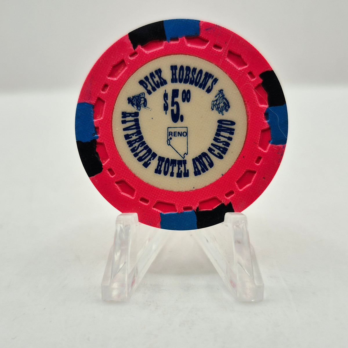 Riverside "Pick Hobson's" Casino Reno Nevada 1978 $5 Casino Chip N5503
