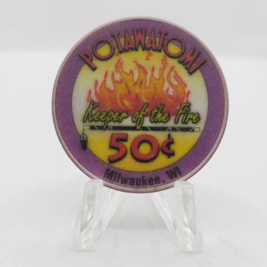 Potawatomi Casino Milwaukee Wisconsin $.50 Casino Chip