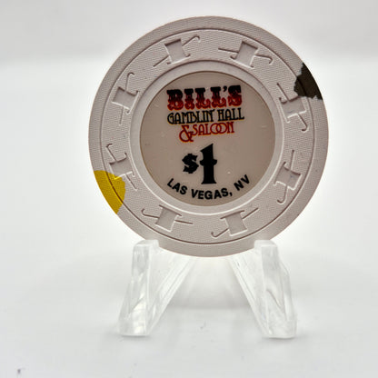 Bill's Gamblin Hall & Saloon Las Vegas Nevada 2007 $1 Casino Chip E6015