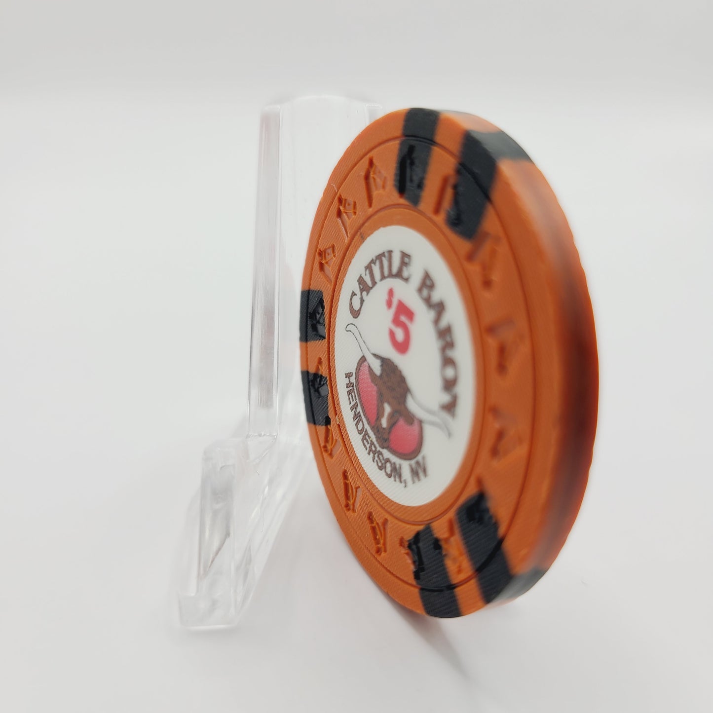Cattle Baron Casino Henderson Nevada 1991 $5 Casino Chip N1455