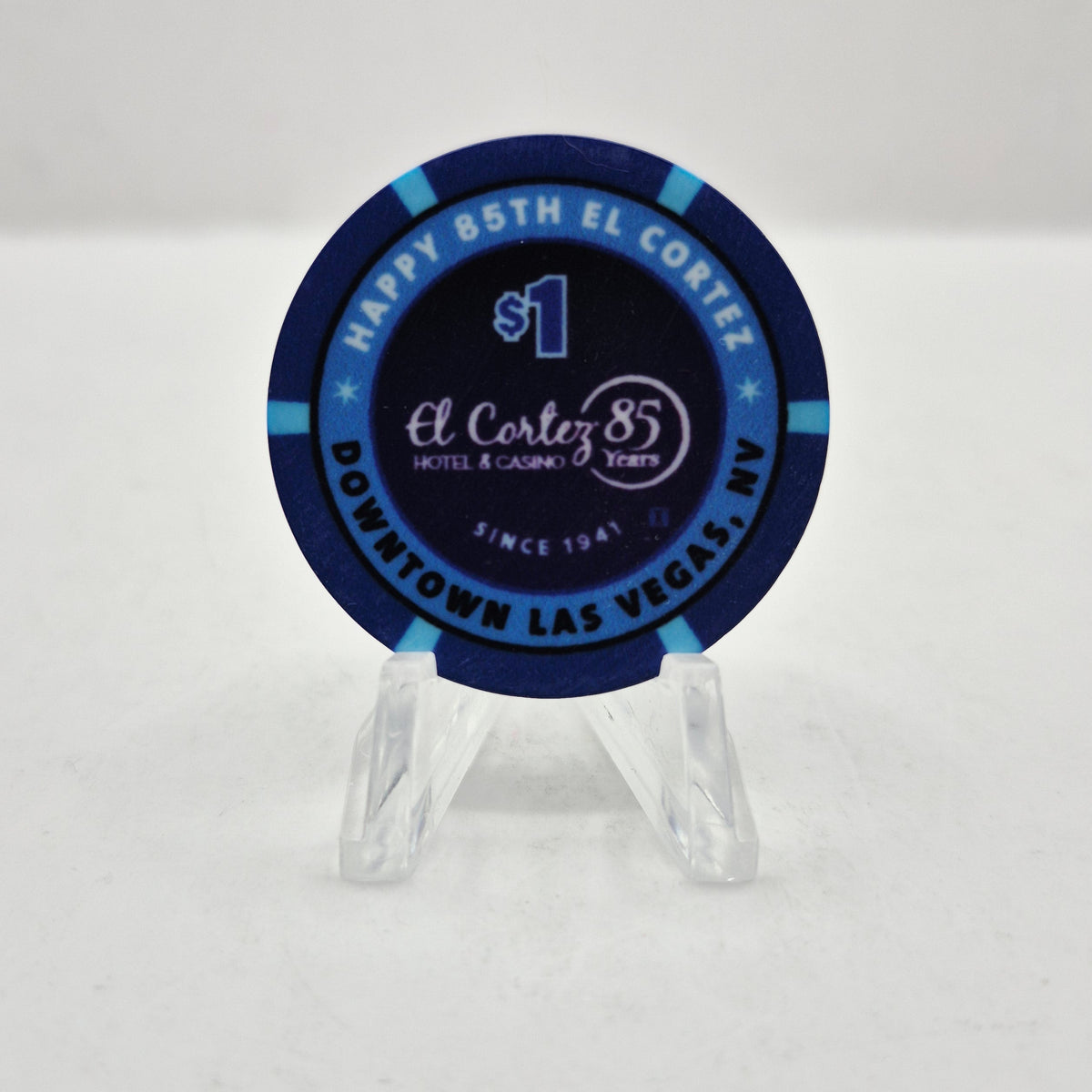 El Cortez Hotel Casino Las Vegas Nevada 2026 'Happy 85th' $1 Casino Chip