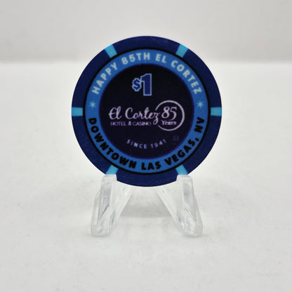 El Cortez Hotel Casino Las Vegas Nevada 2026 'Happy 85th' $1 Casino Chip