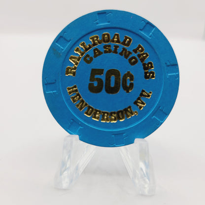 Railroad Pass Hotel Casino Henderson Nevada 2015 $.50 Casino Chip D2061