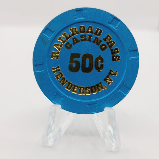 Railroad Pass Hotel Casino Henderson Nevada 2015 $.50 Casino Chip D2061