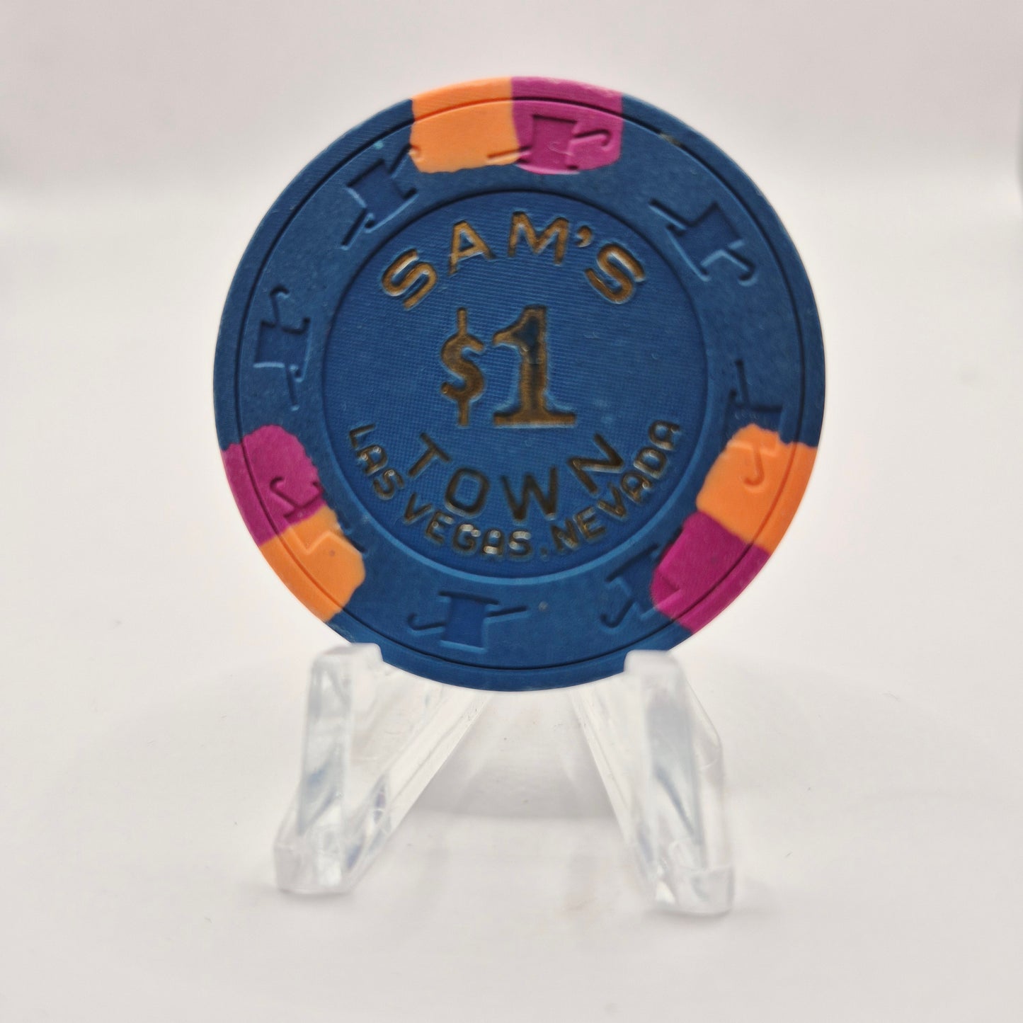 Sam's Town Casino Las Vegas Nevada 1986 $1 Casino Chip N7816 *Circulated