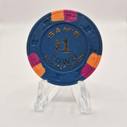 Sam's Town Casino Las Vegas Nevada 1986 $1 Casino Chip N7816 *Circulated
