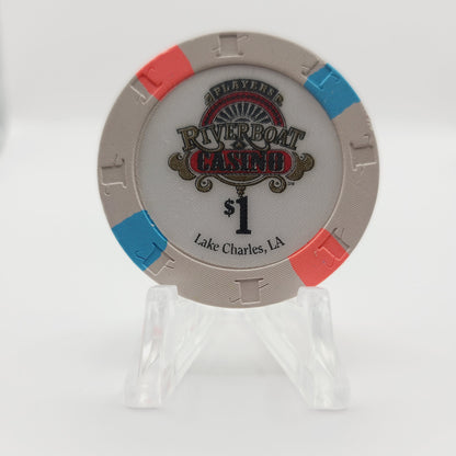 Players Island "Riverboat" Casino Lake Charles Louisiana $1 Casino Chip