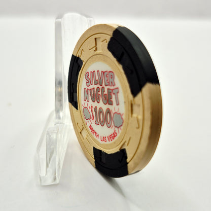 Silver Nugget Casino Las Vegas Nevada 1965 $100 Casino Chip N7214