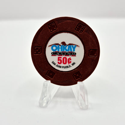 Ohkay Casino Resort San Juan Pueblo New Mexico $.50 Casino Chip