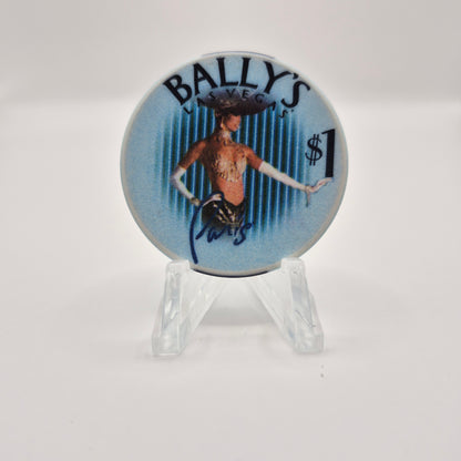 Bally’s Paris Resort Casino Las Vegas Nevada 2002 $1 Casino Chip V7774