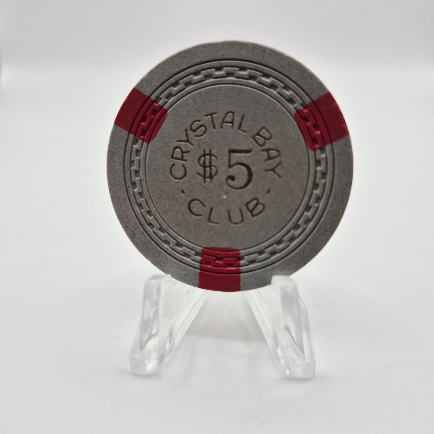 Crystal Bay Club Crystal Bay Nevada 1950's $5 Casino Chip N7848