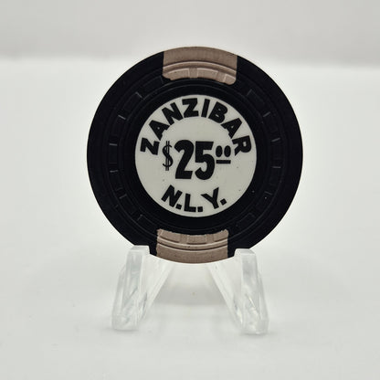 Zanzibar Casino Las Vegas Nevada 1962 $25 Casino Chip N6488.E 'ERROR NLY'