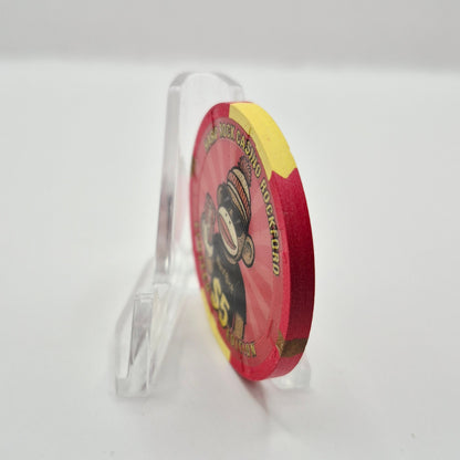 Hard Rock Casino Rockford Illinois 2025 "Sock Monkey" $5 Casino Chip