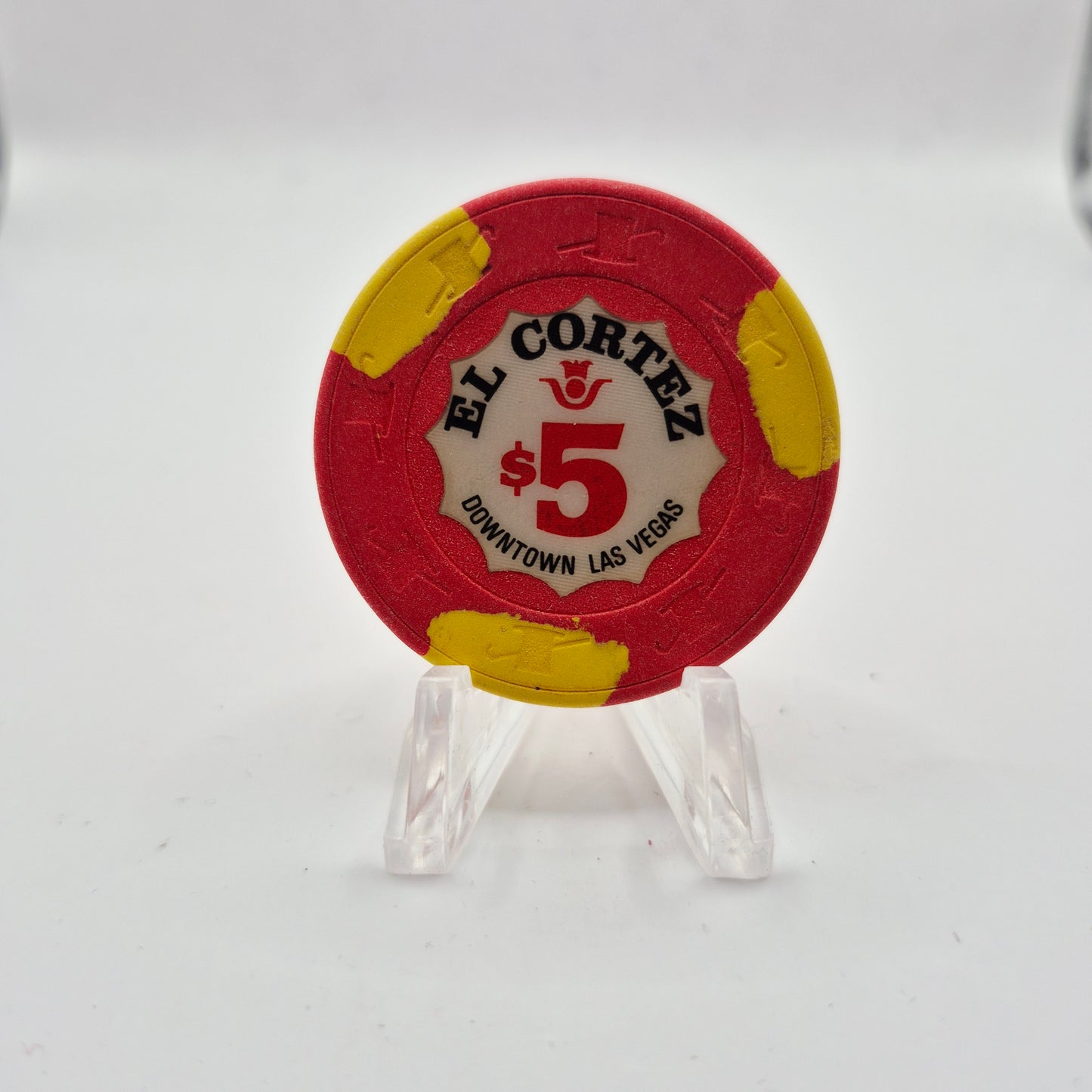 El Cortez Hotel Casino Las Vegas Nevada 1990 $5 Casino Chip N1530 *Worn
