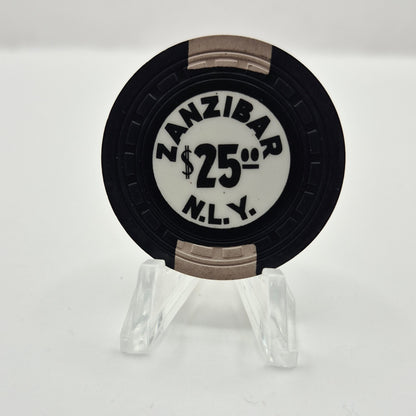 Zanzibar Casino Las Vegas Nevada 1962 $25 Casino Chip N6488.E 'ERROR NLY'