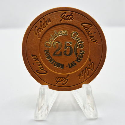 Golden Gate Las Vegas Nevada $0.25 Casino Chip N1712