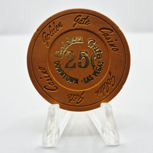 Golden Gate Las Vegas Nevada $0.25 Casino Chip N1712