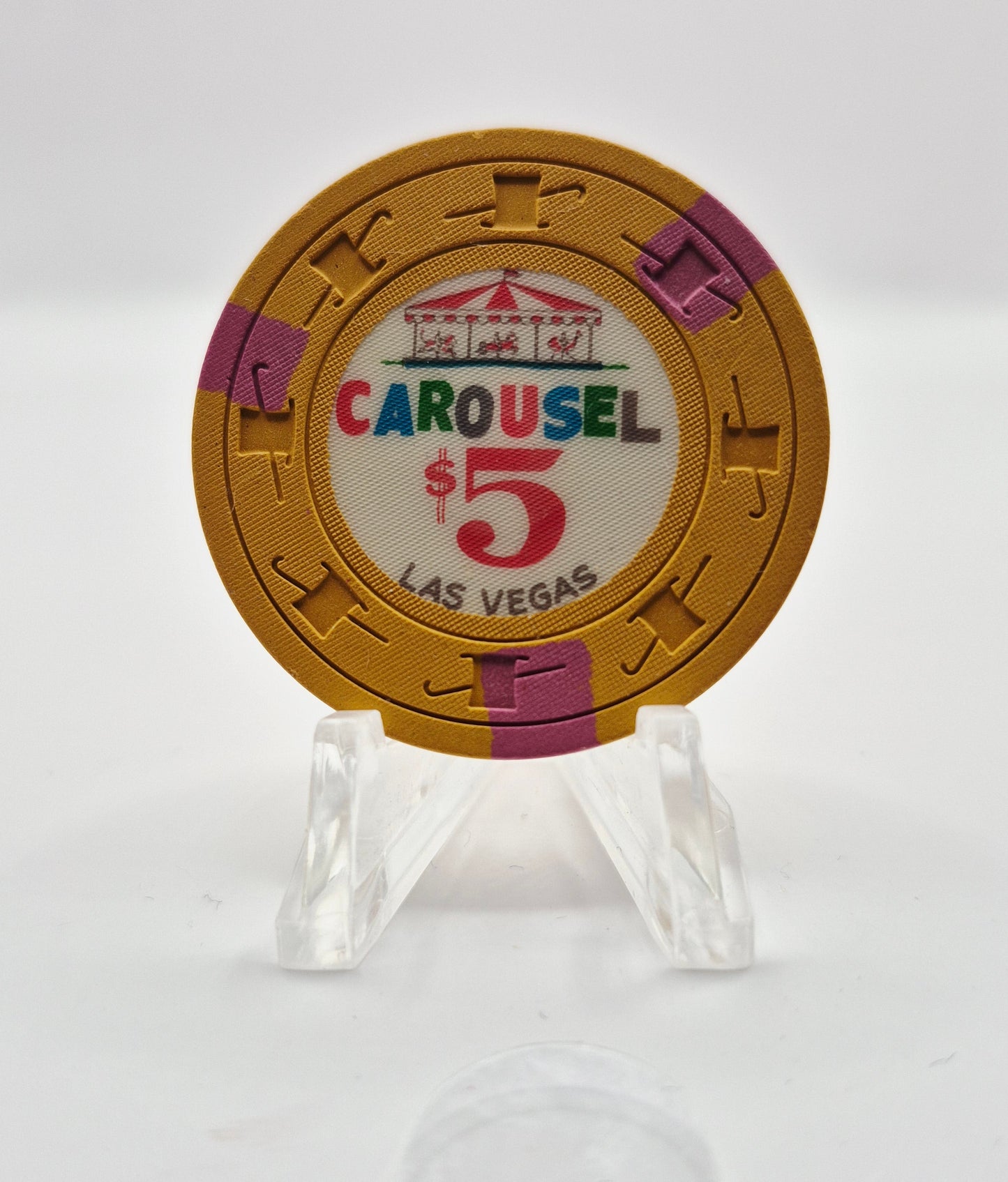 Carousel Casino Las Vegas Nevada $5 Casino Chip 1965 N1427