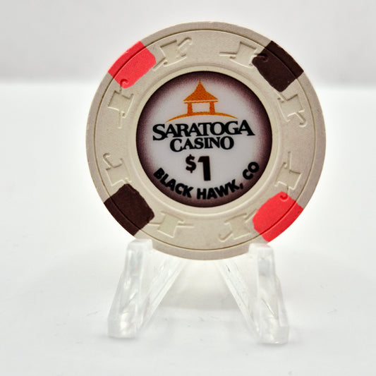 Saratoga Casino Black Hawk Colorado $1 Casino Chip
