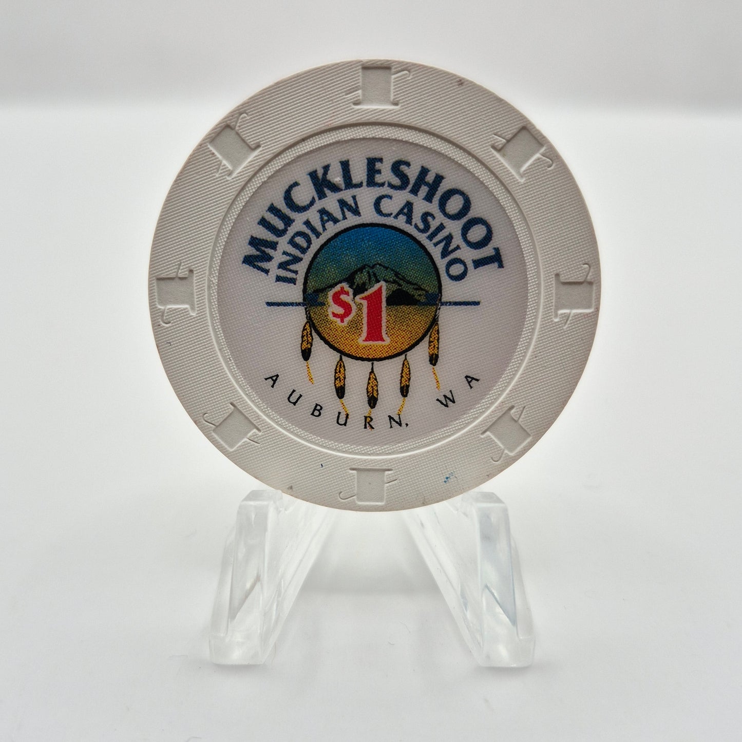 Muckleshoot Indian Casino Auburn Washington $1 Casino Chip