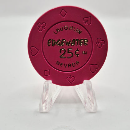Edgewater Casino Laughlin Nevada 2001 $.25 Casino Chip V8383