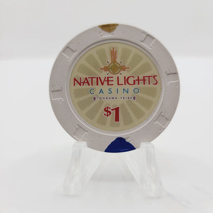 Native Lights Casino Newkirk Oklahoma $1 Casino Chip
