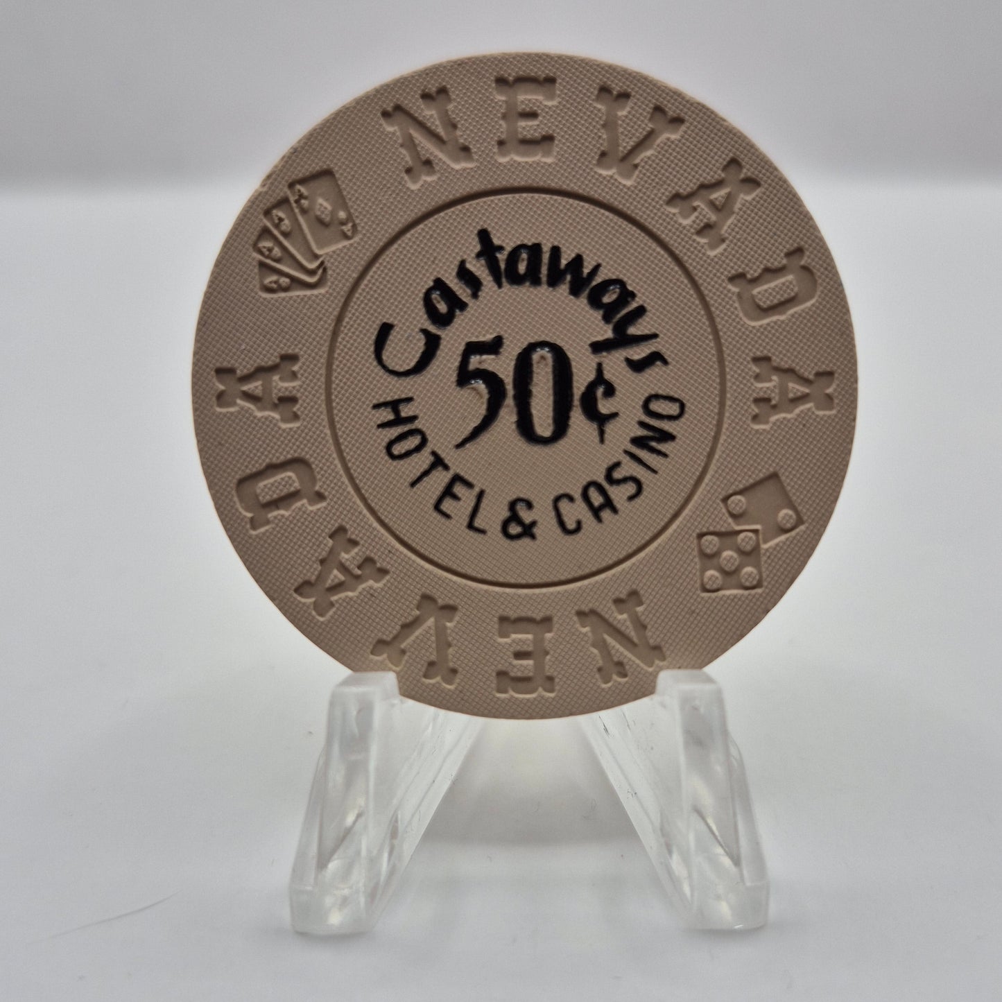 Castaways Las Vegas Nevada 1973 $0.50 Casino Chip N1452