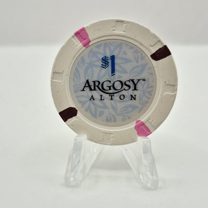 Argosy Riverboat Casino Alton Illinois 2009 $1 Casino Chip *Circulated