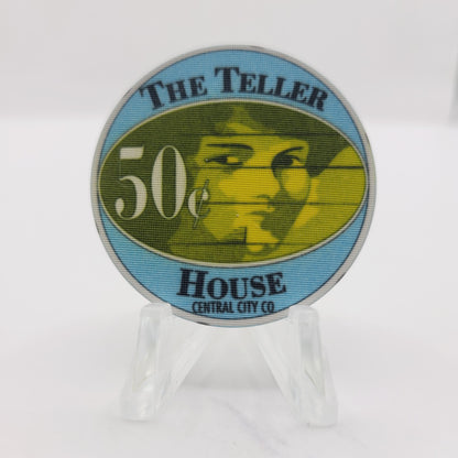 Teller House Hotel Casino 1991 $.50 Casino Chip