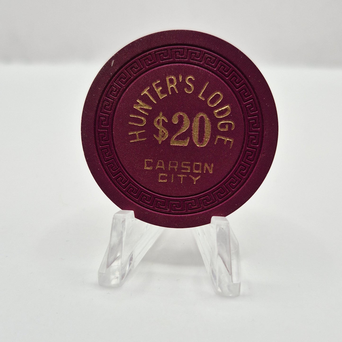 Hunter’s Lodge Carson City Nevada 1958 $20 Casino Chip N8618