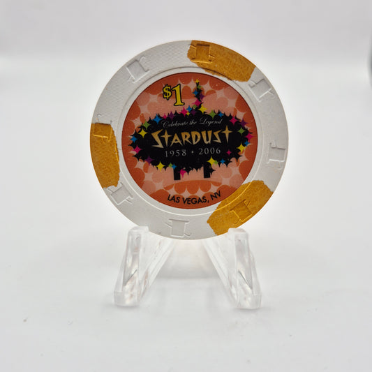 Stardust Hotel Casino Las Vegas Nevada $1 Casino Chip E5431