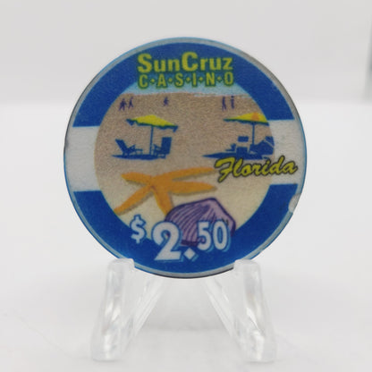 Sun Cruz Casino Day Cruise Florida $2.50 Casino Chip