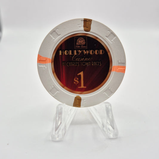 Hollywood Casino at Charles Town Races West Virginia 2010 $1 Casino Chip