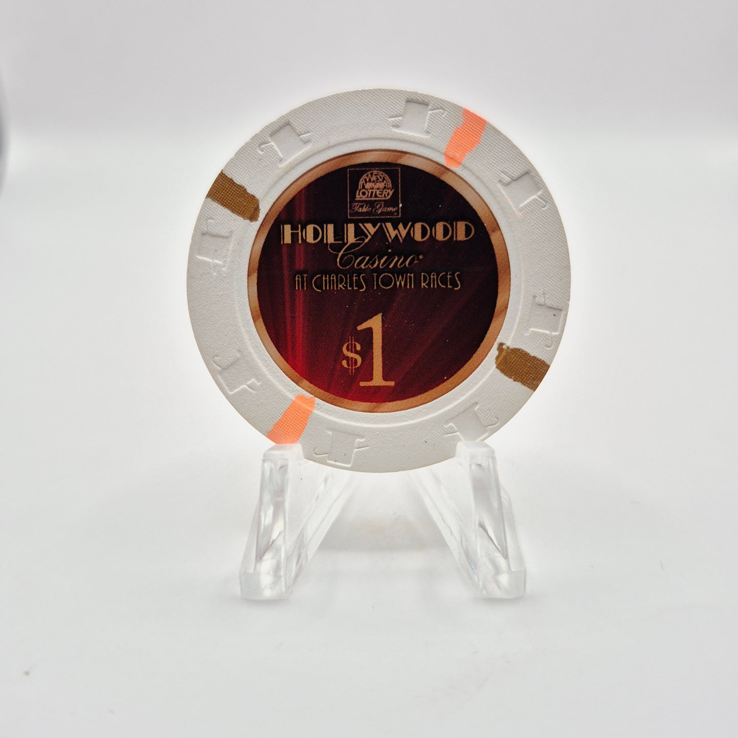 Hollywood Casino at Charles Town Races West Virginia 2010 $1 Casino Chip