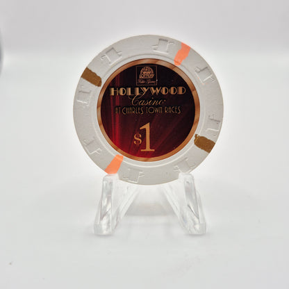 Hollywood Casino at Charles Town Races West Virginia 2010 $1 Casino Chip