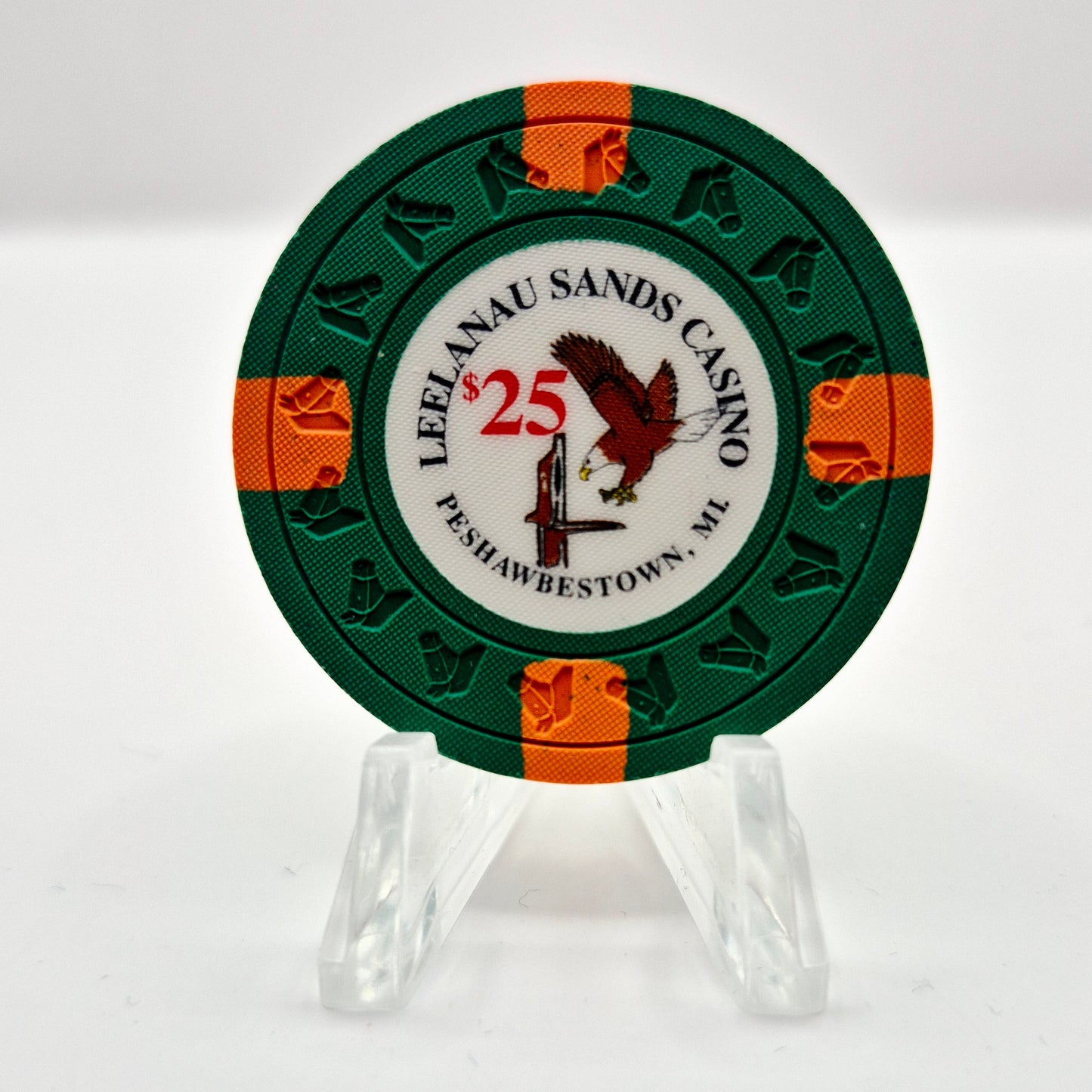 Leelanau Sands Casino Peshawbestown Michigan $25 Casino Chip