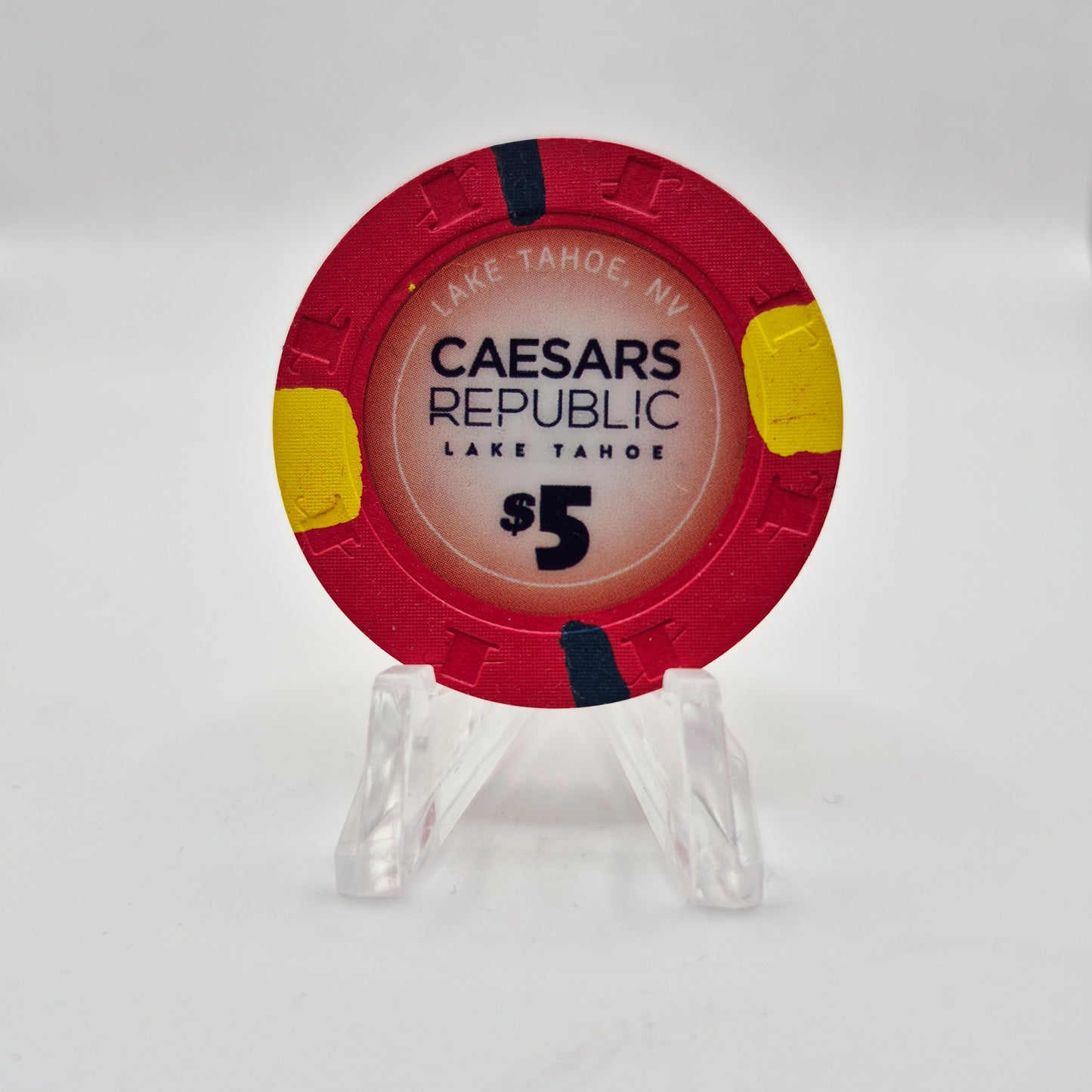 Caesar's Republic Hotel Casino Lake Tahoe Nevada 2025 $5 Casino Chip