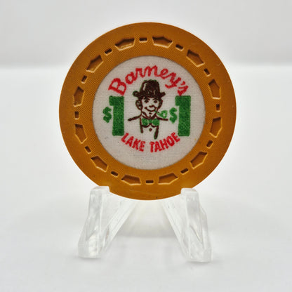 Barney's South Shore Lake Tahoe Nevada $1 Casino Chip N6718