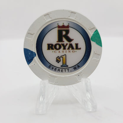 Royal Casino Card Room Everett Washington $1 Casino Chip