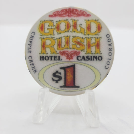 Gold Rush Hotel Casino Cripple Creek Colorado $1 Casino Chip