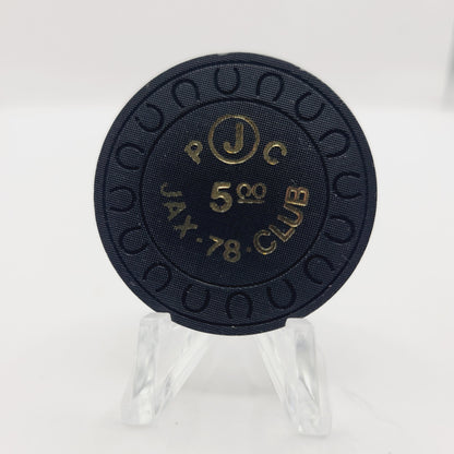 Jax Club Casino Lovelock Nevada 1978 $5 Casino Chip N4400