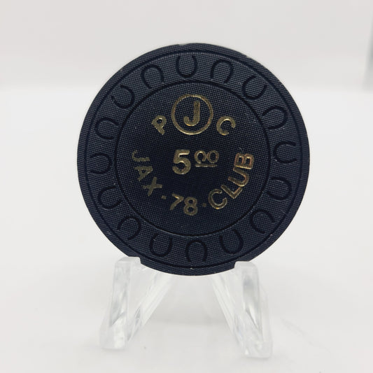 Jax Club Casino Lovelock Nevada 1978 $5 Casino Chip N4400