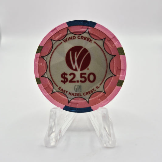 Wind Creek Chicago Southland Casino East Hazel Crest Illinois 2024 $2.50 Casino Chip