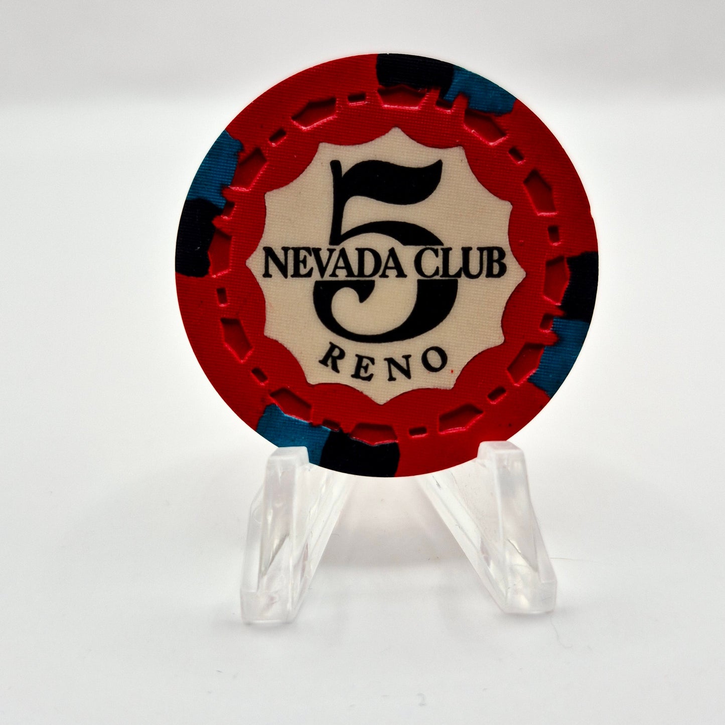 Nevada Club Casino Reno Nevada 1969 $5 Casino Chip N5281 *SHARP