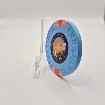 Mandalay Bay Casino Las Vegas Nevada 2010 "Small Inlay" $1 Casino Chip E9710